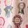 Lilac Purple Rosette Print