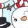 Blue Snowman