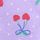 Purple Cherry Print