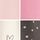 Rosa/Cream/Graues Herz