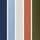 Green/Blue/Rust