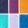 Bright Blue/Purple/Orange