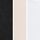 Noir / Pastel Rose Nude / Blanc