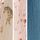 Pink/ White and Blue Horse