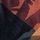 Navy/Rust Red Palm