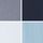 Bleu/Marine/Blanc/Acier