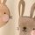 Cream/ Pink Bunny Rabbit
