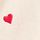 Ivory Embrodiered Heart