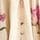 Ecru Creme mit Blumenmuster