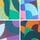 Bright Geometric Pattern