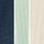Bleu marine/sauge/crème