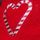 Red Candy Cane Heart