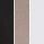 Black/White/Taupe Brown