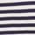 Navy Blue Ecru Cream Stripe Fox