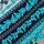 Blue/White Scarf Print