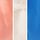Blue/Coral Orange/Cream