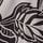 Grey/Black Leaf Print
