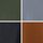 Light Grey/Charcoal/Khaki/Dark Orange