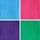 Bright Blue/Yellow/Pink Sauces Pattern