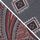 Grey Medallion/Rust Orange Paisley
