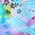 Blaues Graffiti/Pink