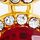 Gold Tone Ruby Red Stone