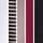 Black/Berry Red/Taupe Brown/White/Stripe