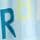 Blue Letter Print