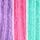 Pink, Purple and Teal Blue Character
