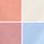 Cream / Apricot / Blush / Blue