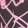 Multi Pink/Black Graffiti Heart