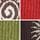 Green/Red/Brown Pattern Embroidered