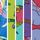 Yellow/ Red/Purple Animal Conversational Print