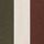 Khaki Green/ Rust Brown/ Ecru