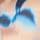 Blue Floral Ombre