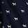Navy Blue Dog Print