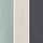 Blue/Ecru/Slate Grey Contrast Stitch