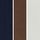 White/Light Brown/Navy