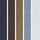 Azul-marinho/Marrom chocolate/Marrom/Azul claro/cream