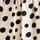 Cream/Black Polka Dot