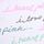 White Script Print