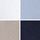 Navy/Chocolate Brown/Stone/Powder Blue