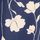 Navy Stem Print