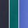 Blue/Black/Green Side Stripe