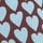 Chocolate Brown Blue Heart