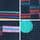 Navy Neon Spot Stripe