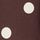 Chocolate Brown/ Ecru Polka Dot