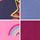 Pink/Navy Print