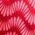 Red and White Petal Wave Print