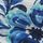 Bleu/blanc à fleurs